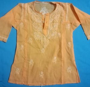 Kids Costumes to Hire - Orange top with embroidered detail